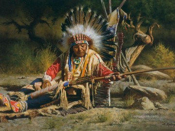 西部アメリカンインディアン 65 Oil Paintings